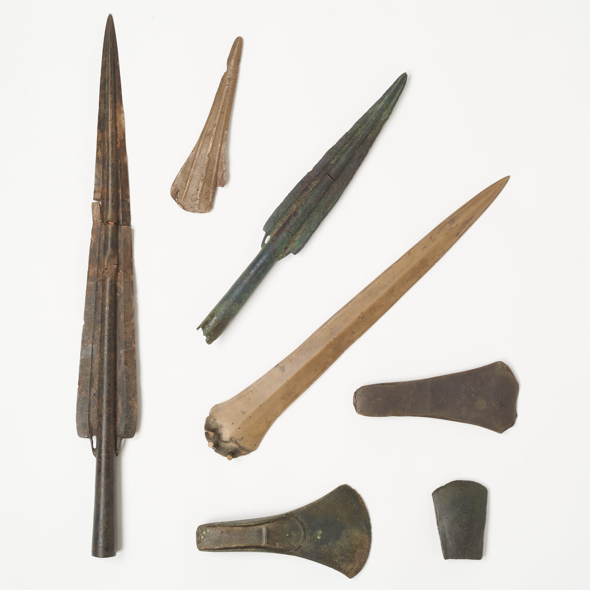 A selection of bronze age artefacts from University of Nottingham