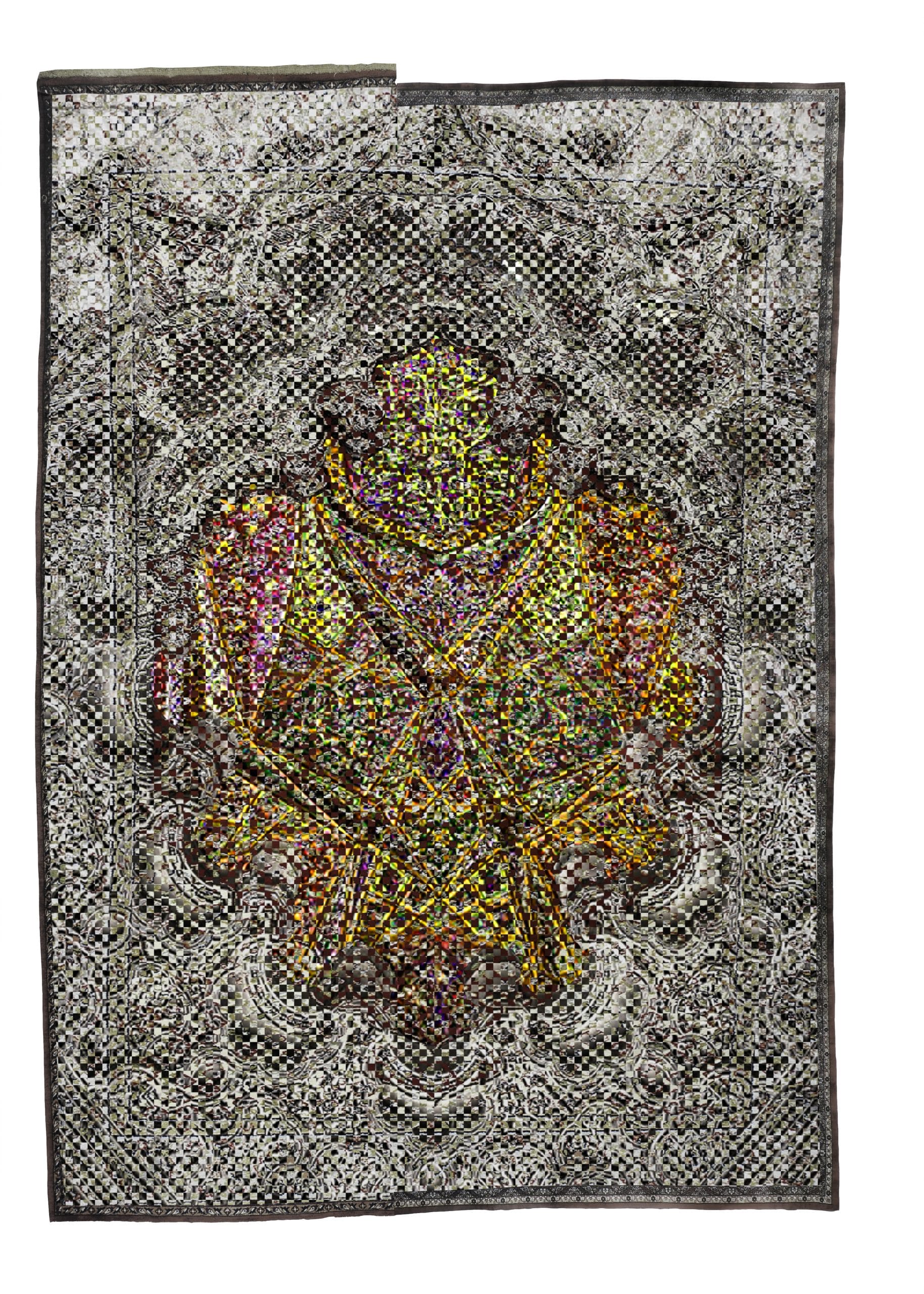 A woven paper tapestry