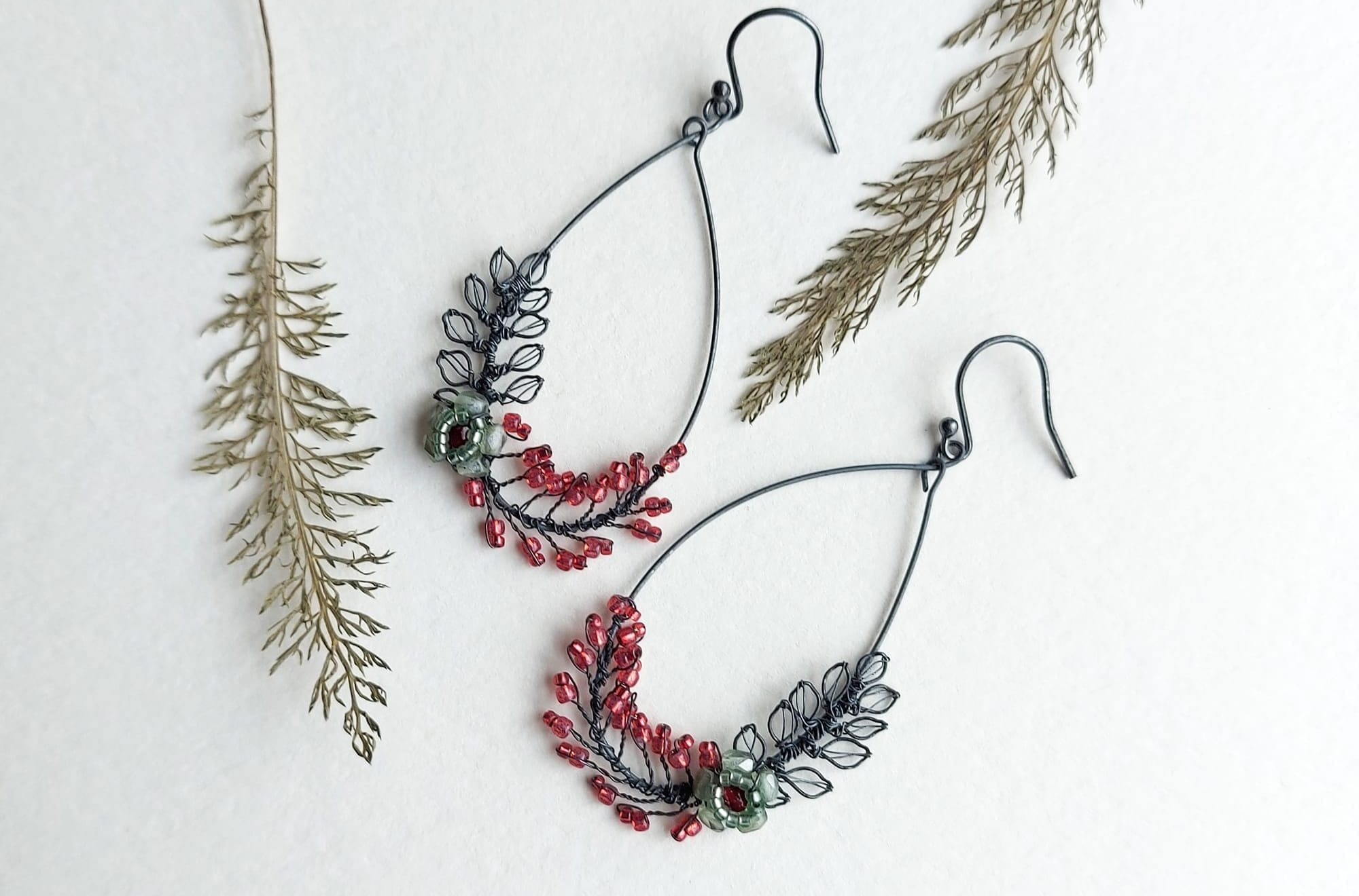 A pair of decorative earrings