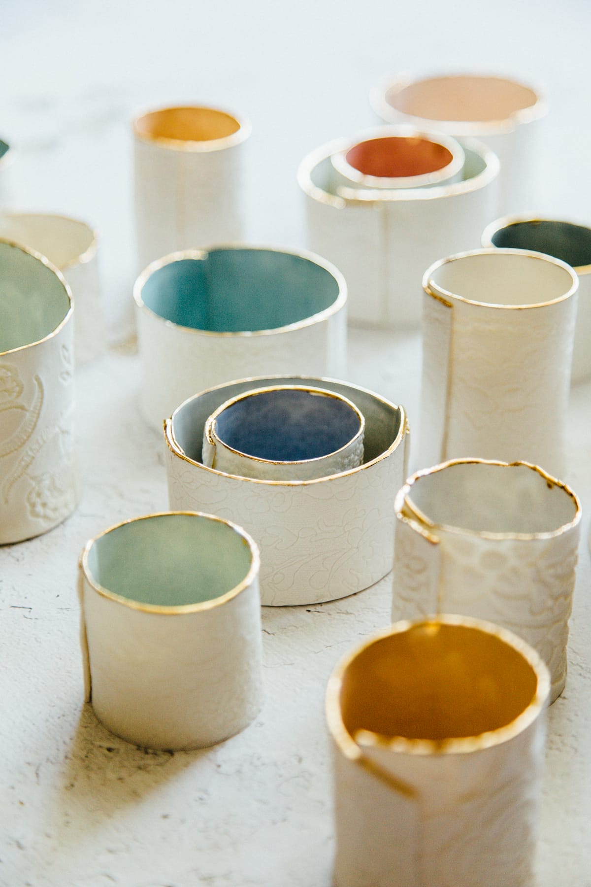 a variety of ceramics