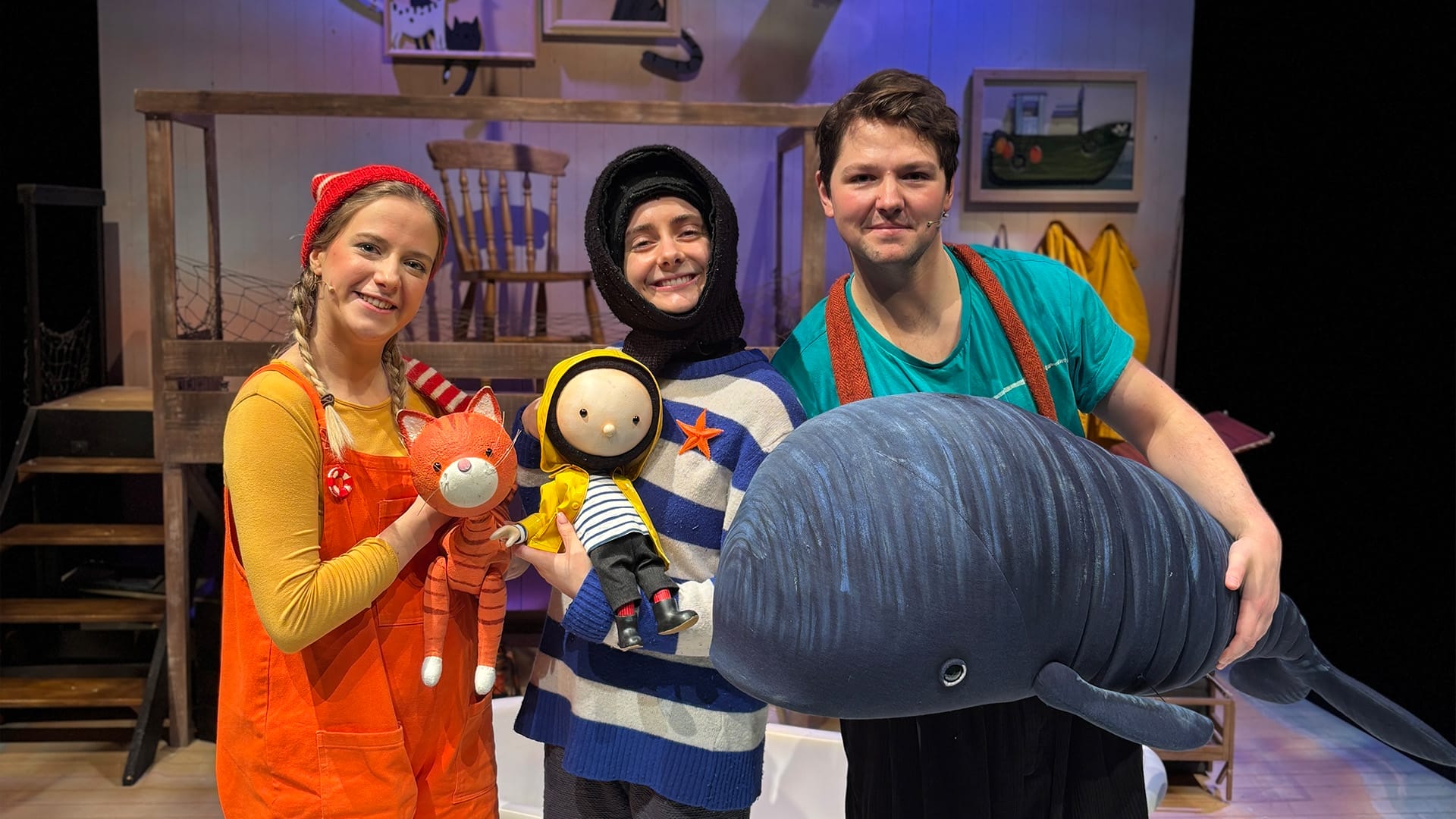 The cast of The Storm Whale