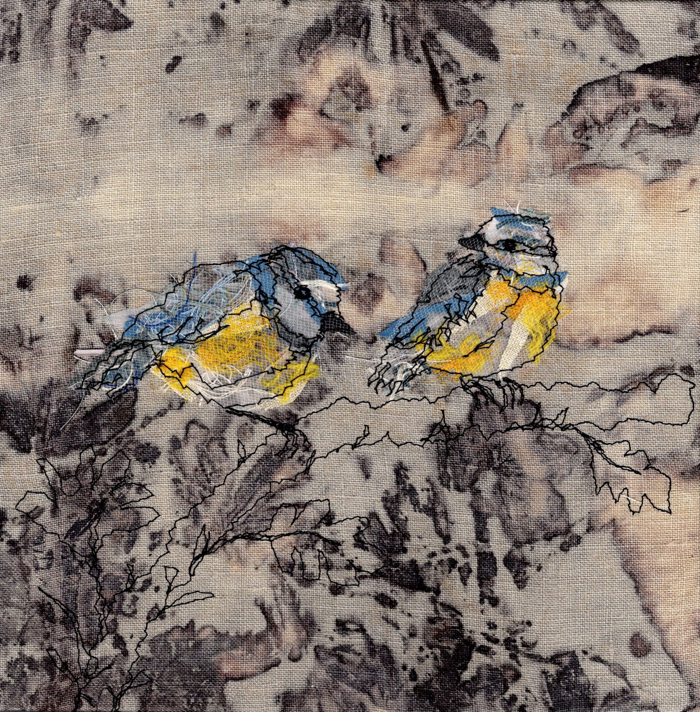 Stunning embroidered birds