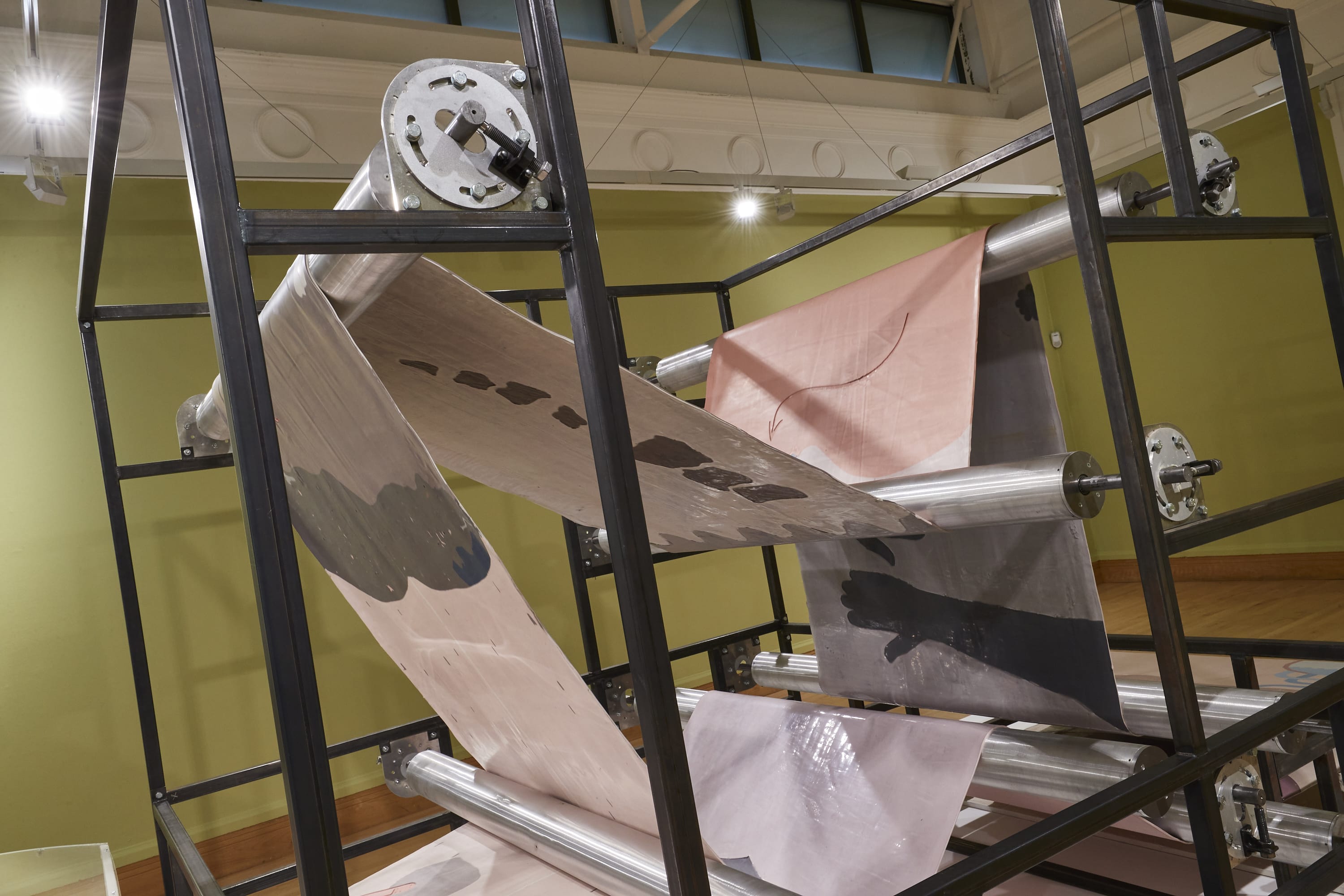 A closer shot of the work Slacker